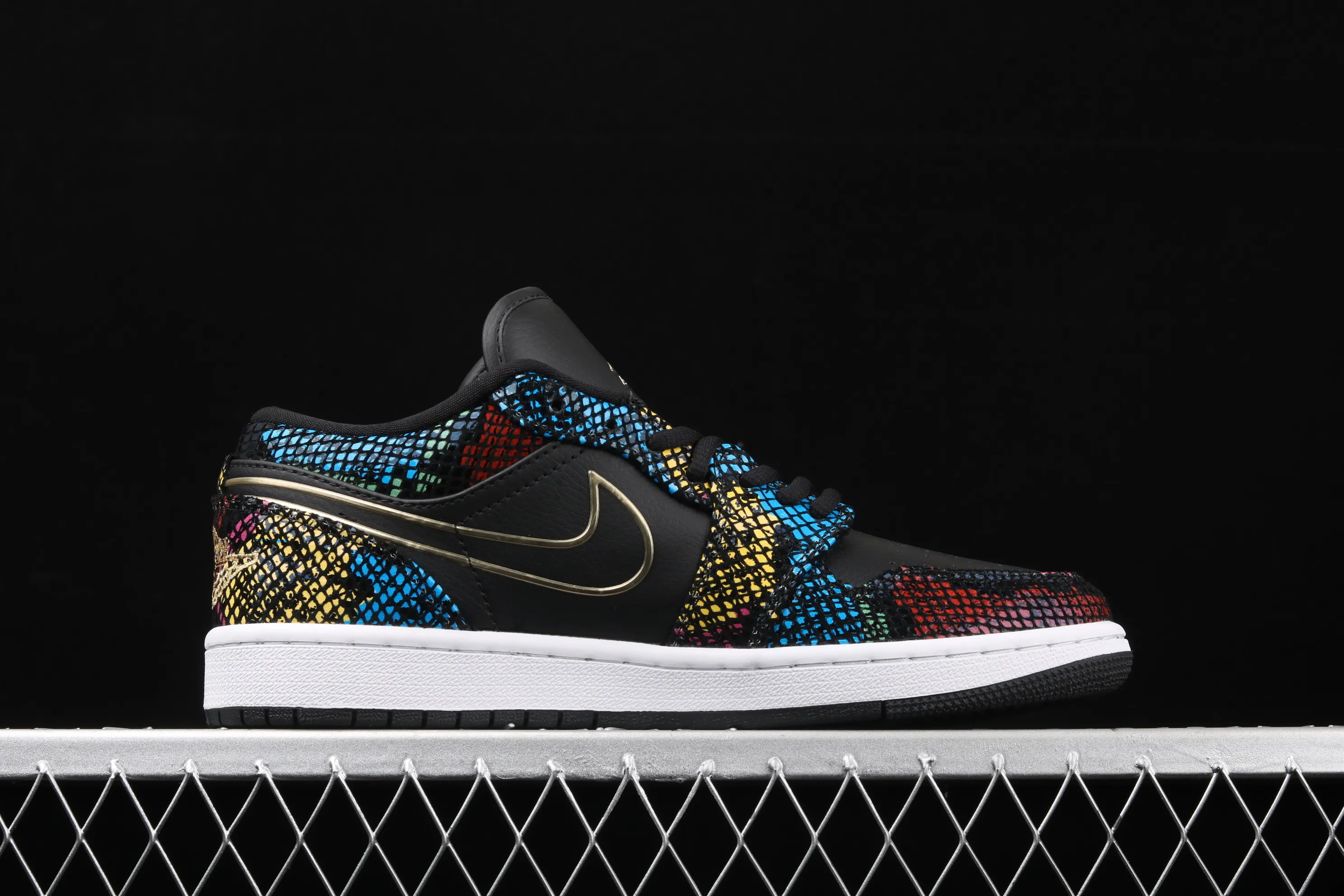 All categories Air Jordan Jordan series basketball shoes Air Jordan 1 Low Air Jordan 1 Low Shadow AJ1 Joe 1 colorful snakeskin low-top cultural and leisure sports sneakers CW5580-001